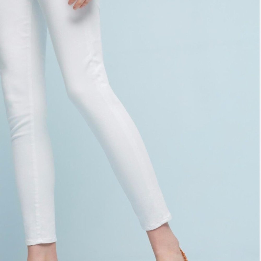 AG Abbey Ankle white skinny jean from Anthropologie